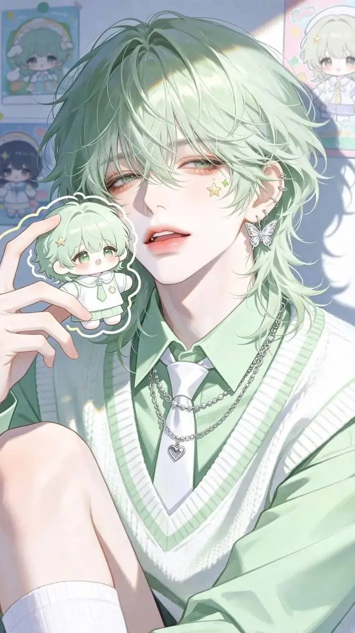 ai character: 🍀< °Clover°>🍀 background