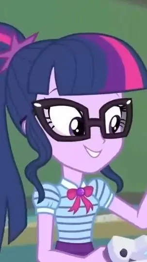 ai character: twiglight sparkle background