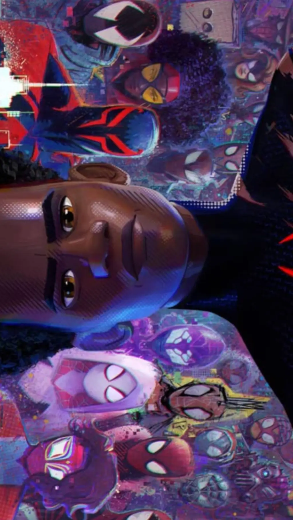 ai character: spiderverse au background