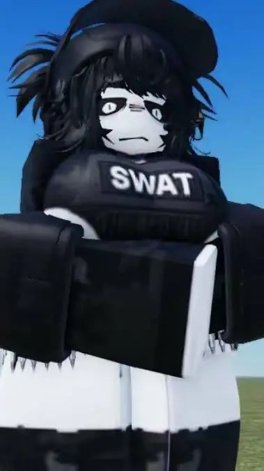 ai character: SWAT R63 girl background