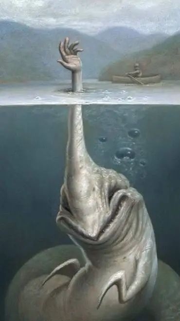 ai character: The hand creature background