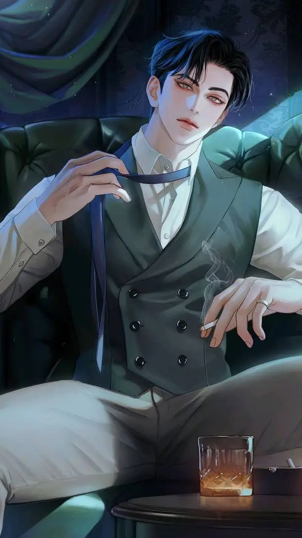 ai character: Zyrien Grey background