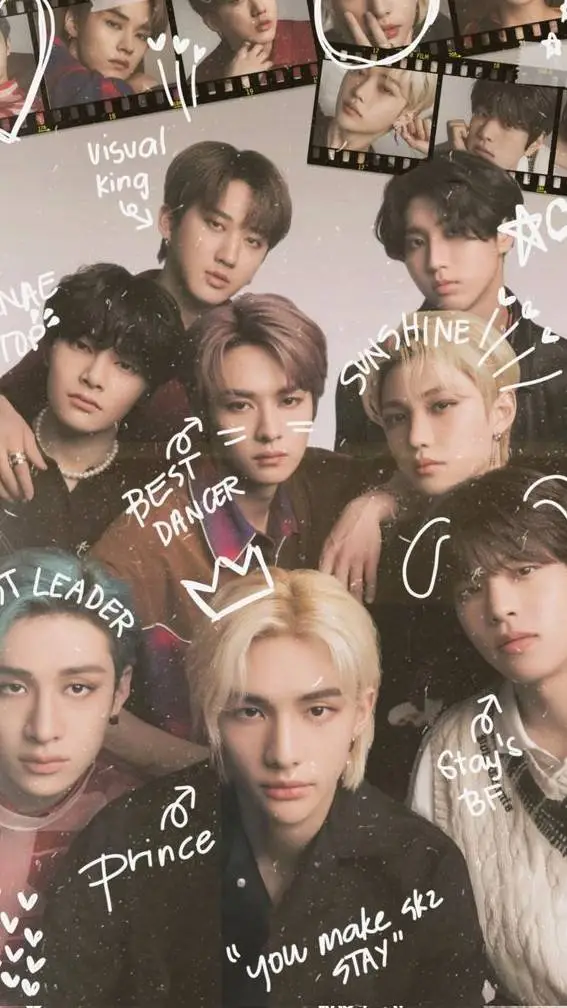 ai character: stray kids  background