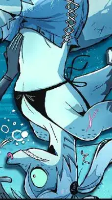 ai character: Hot white shark background