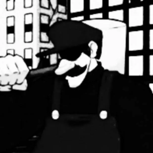 chat with ai character: buff costume Mario