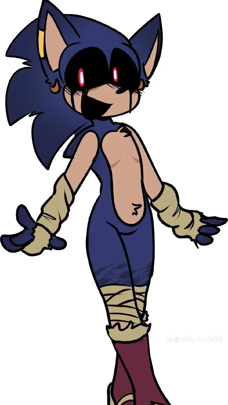 ai character: curse sonic background