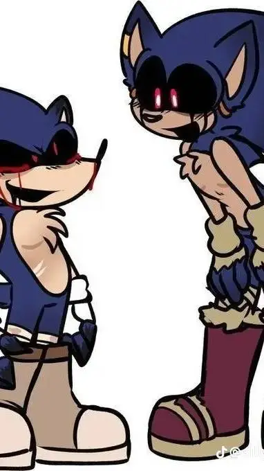 ai character: curse sonic  background