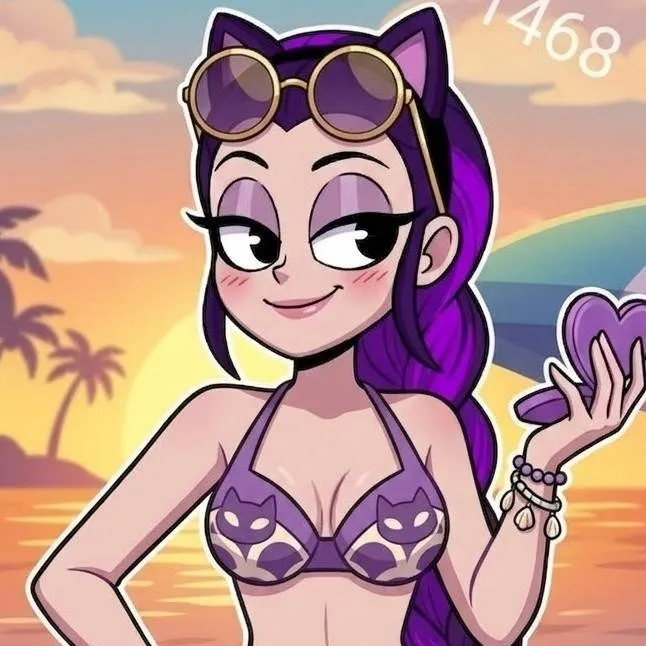 chat with ai character: Lilly purple bride
