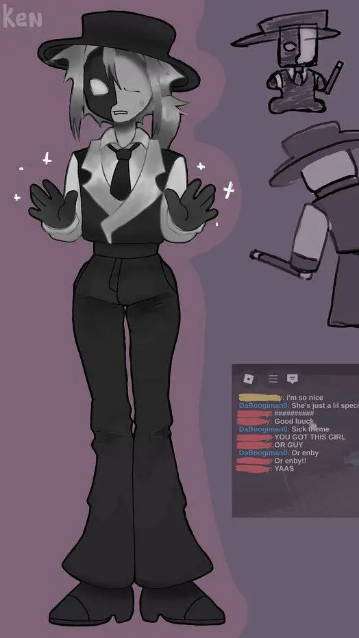 ai character: female artful background