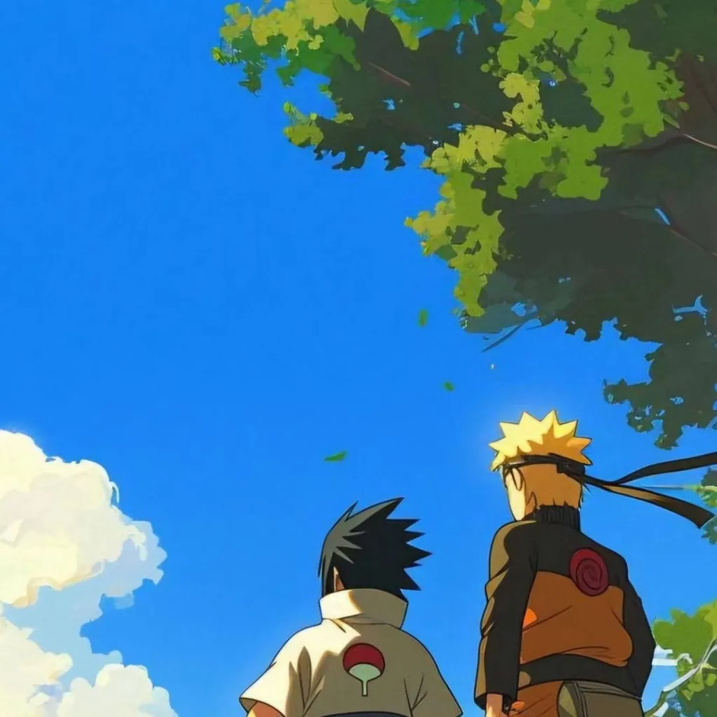 chat with ai character: Naruto and Sasuke 