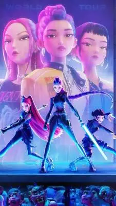 ai character: Kpop demon hunters background