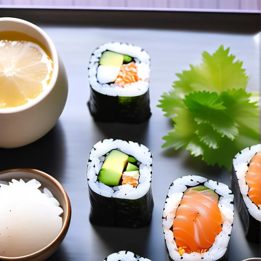 chat with ai character: sushi mukbang