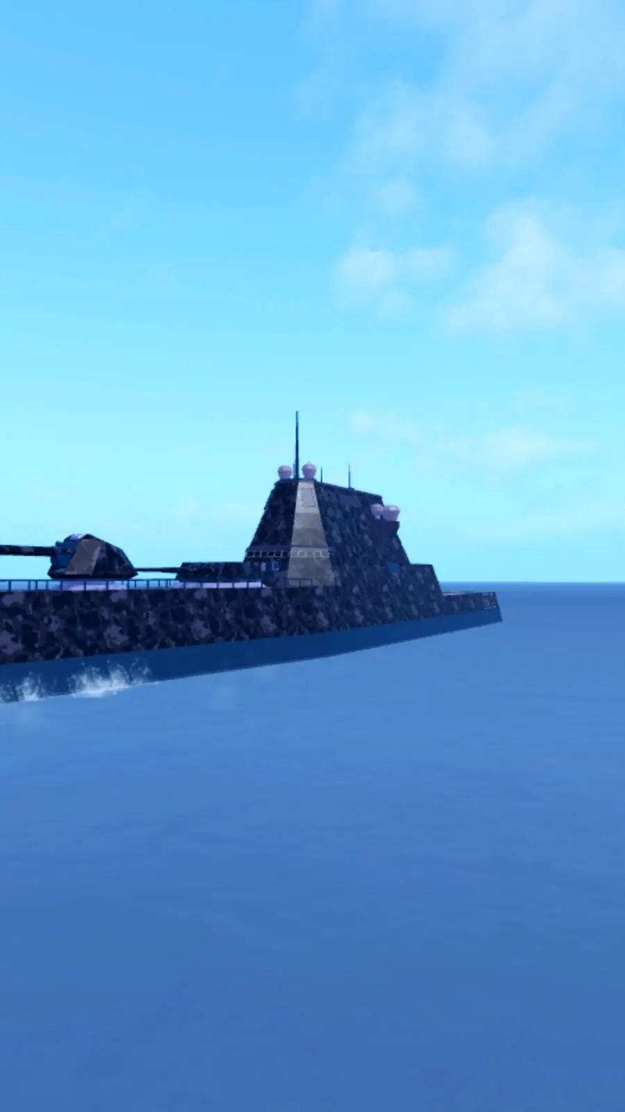 ai character: Zumwalt vs warship background