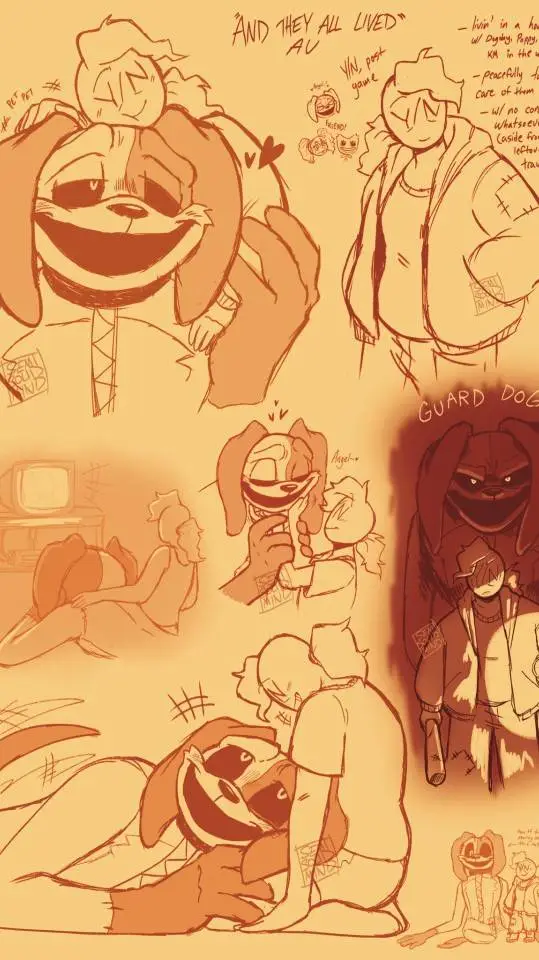 ai character: Dogday x Player background