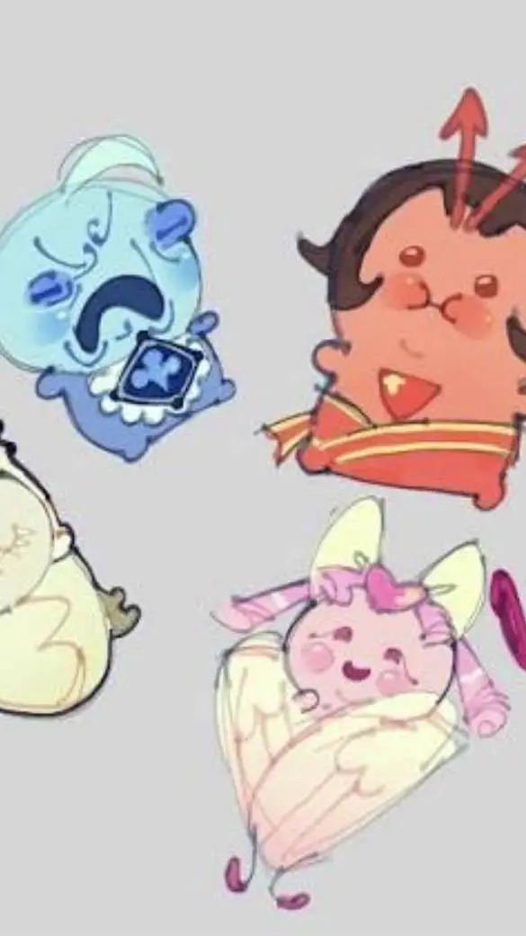 ai character: Beasts as a baby♡♡ background