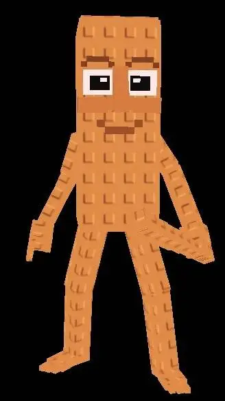 ai character: Tung Tung🧡🤎 background