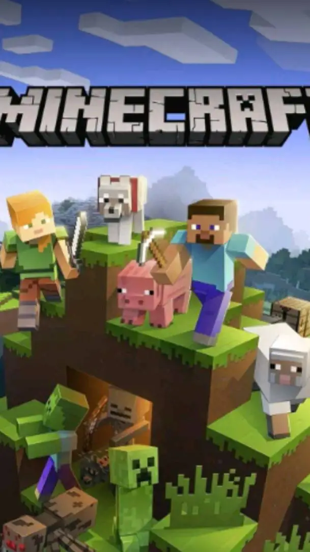 ai character: Minecraft hardcore background