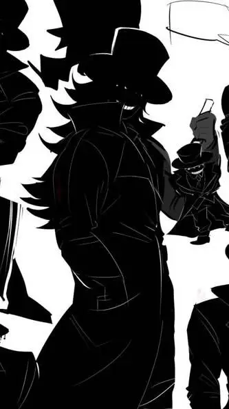 ai character: The shadow man background