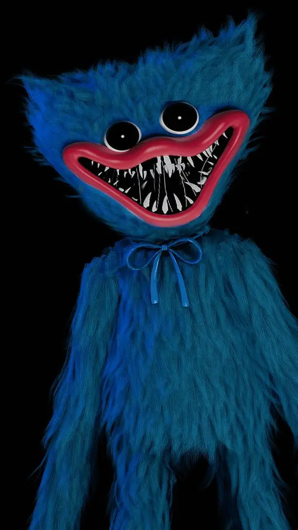 ai character: HUGGY HOGGY background