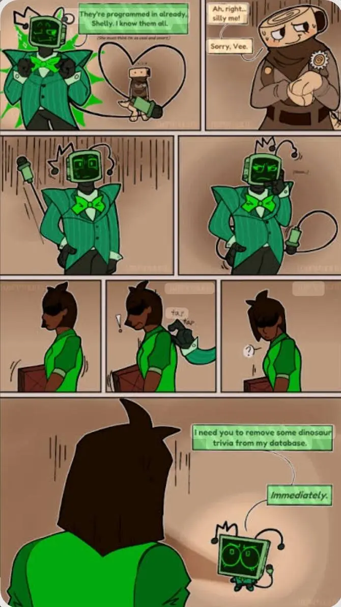 ai character: Shellvision background