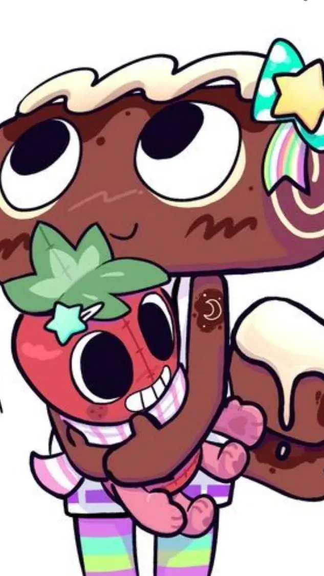 ai character: Fruitcake🍓🎂 background