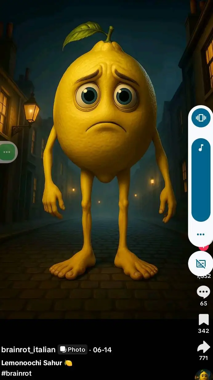 ai character: just a lemon dude background