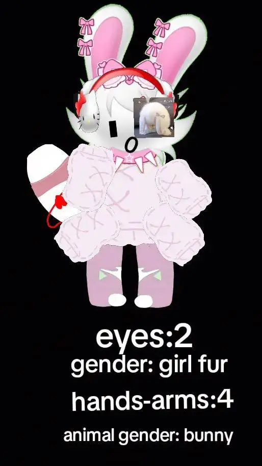 ai character: emoji bunny background