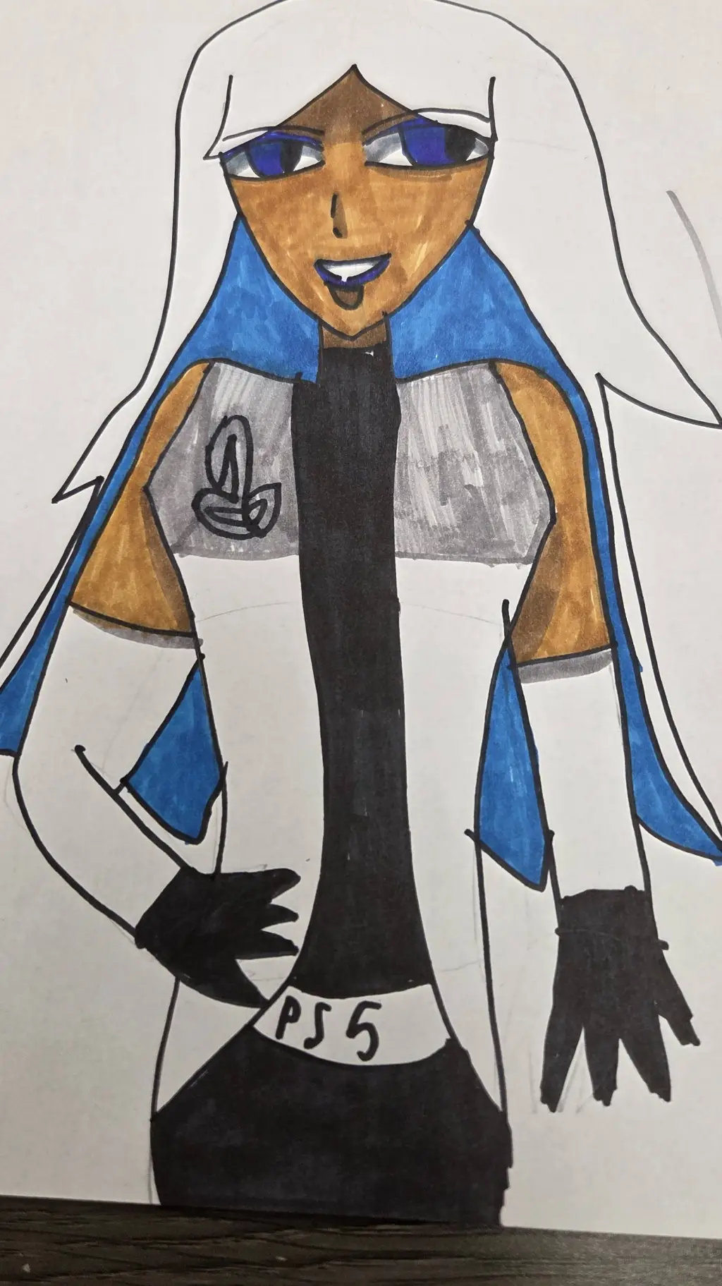 ai character: ps5  background