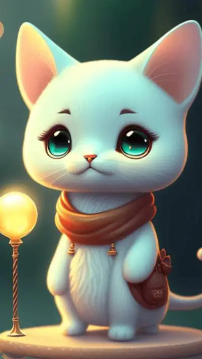ai character: gatito majico background