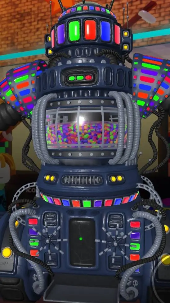 ai character: конфетный background
