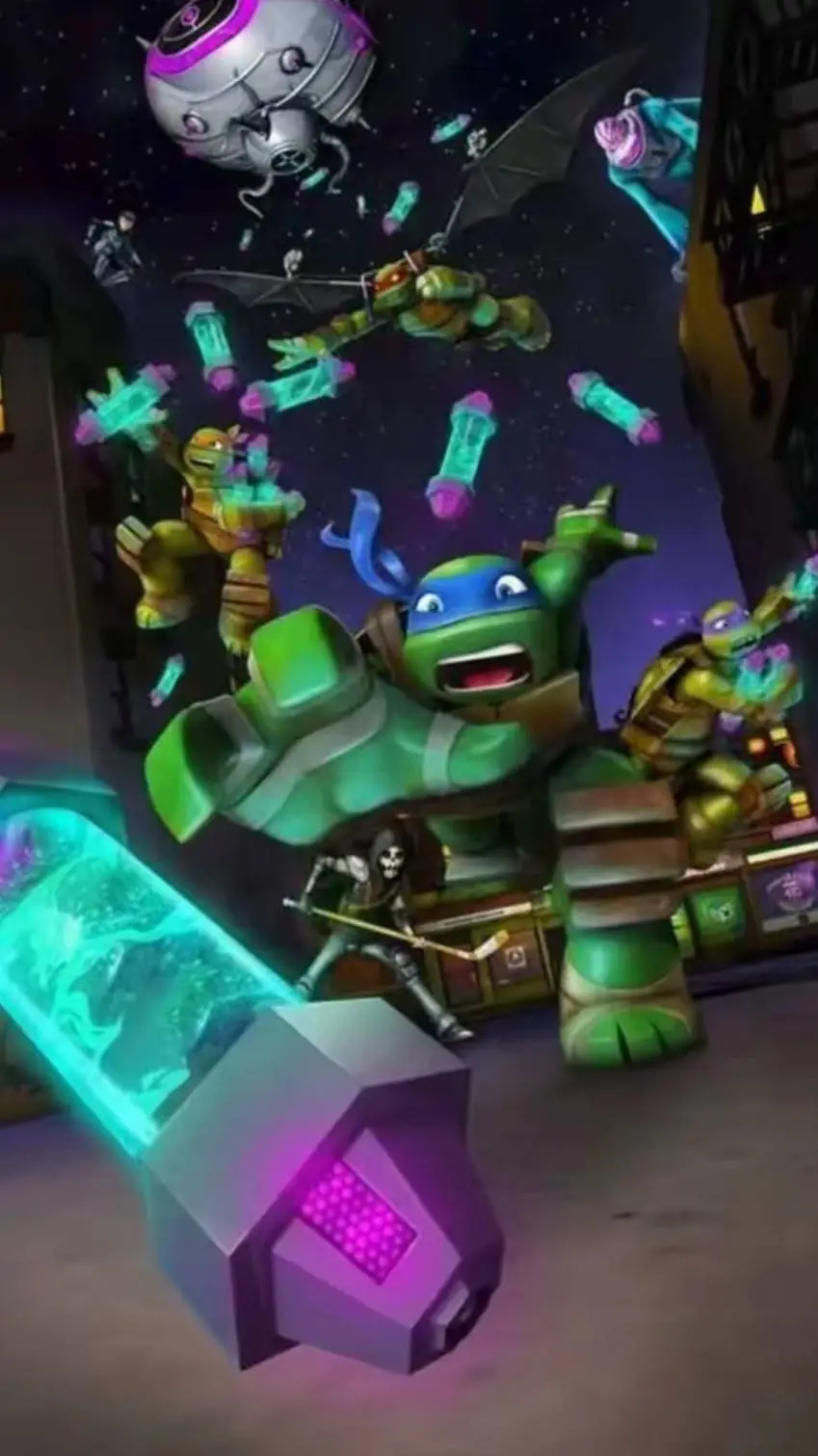 ai character: TMNT 2012 background