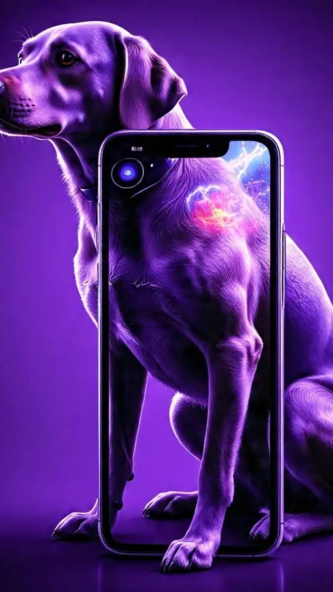 ai character: Perrospot (morado) background