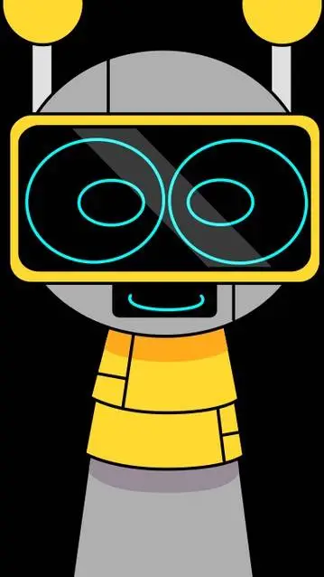 ai character: Funbot el robot  background