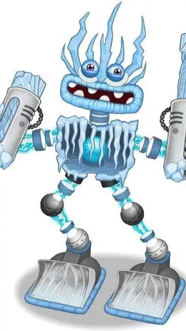 ai character: Wubbox frío  background