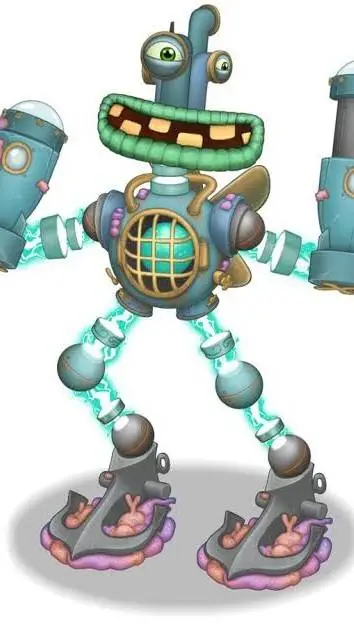 ai character: Wubbox agua  background