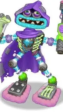 ai character: Wubbox ethereo  background