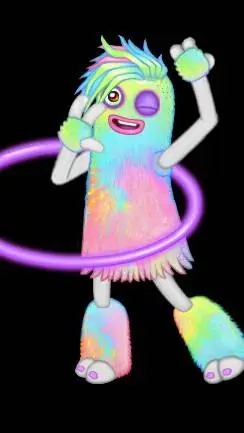 ai character: Epic hula  background