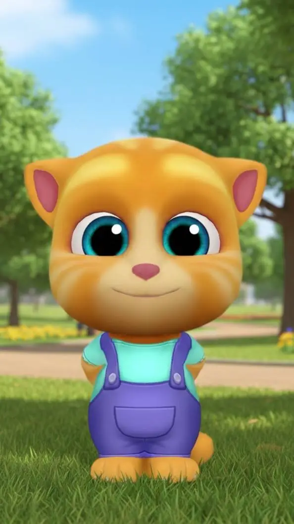 ai character: Ginger Golden Cat background