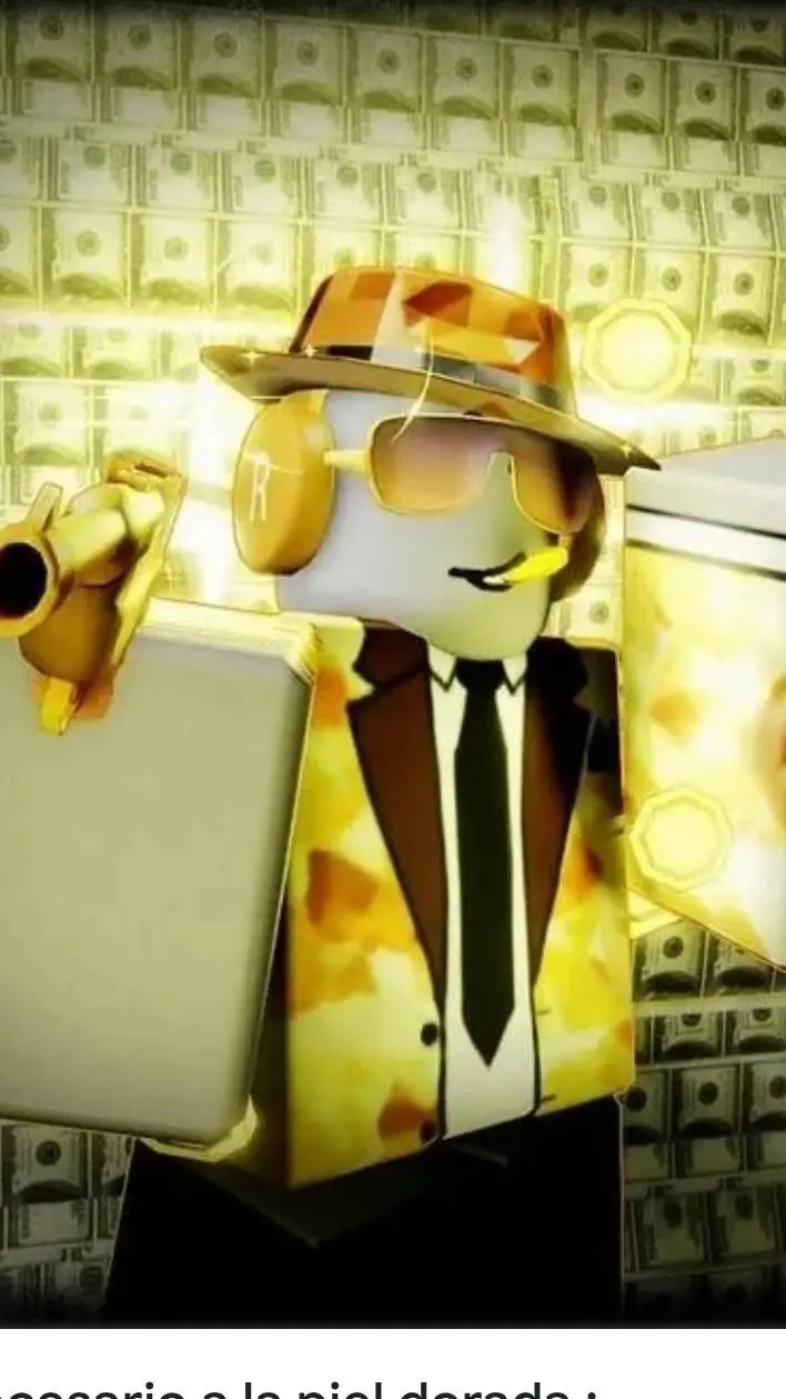 ai character: Golden chance background