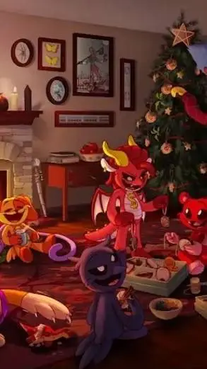 ai character: Christmas! PPT5 background