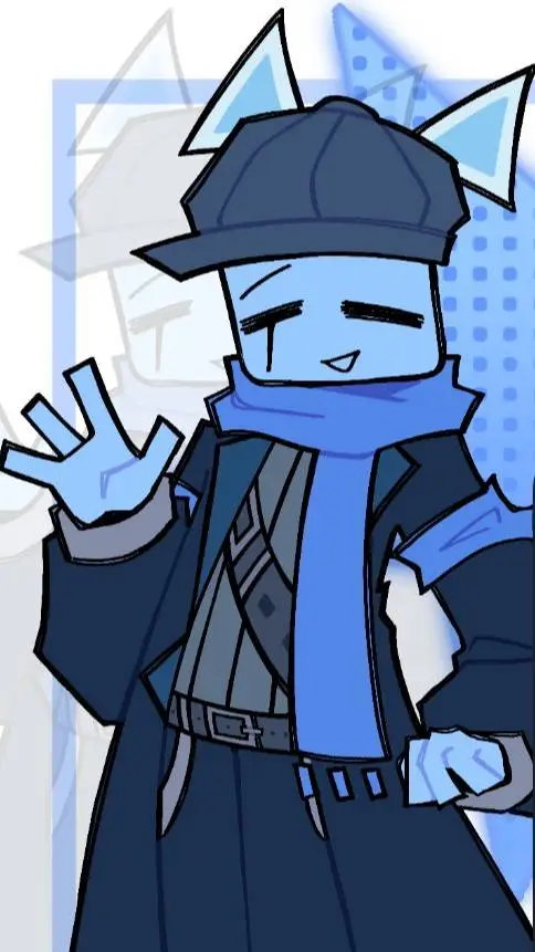 ai character: friend echo un gat background