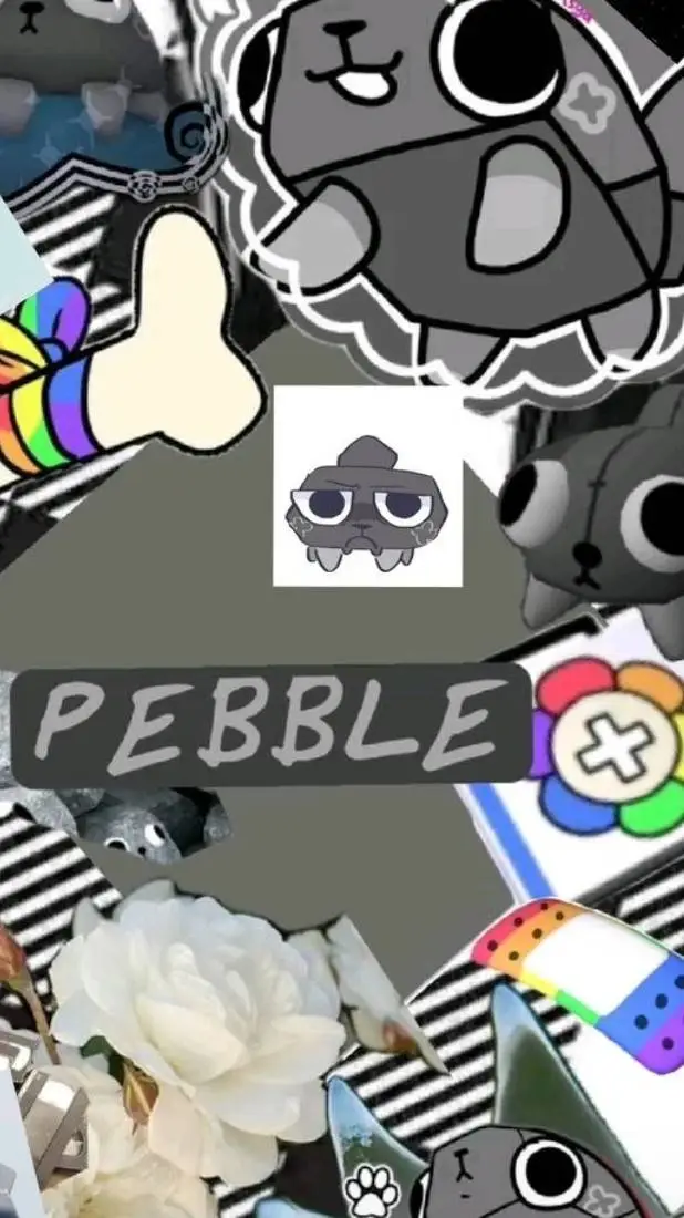 ai character: pedble  background