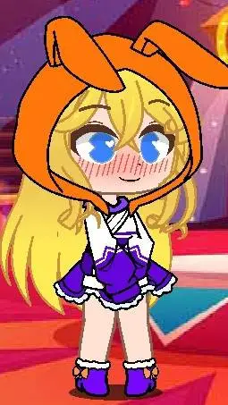 ai character: Eepop 🧡💜 background