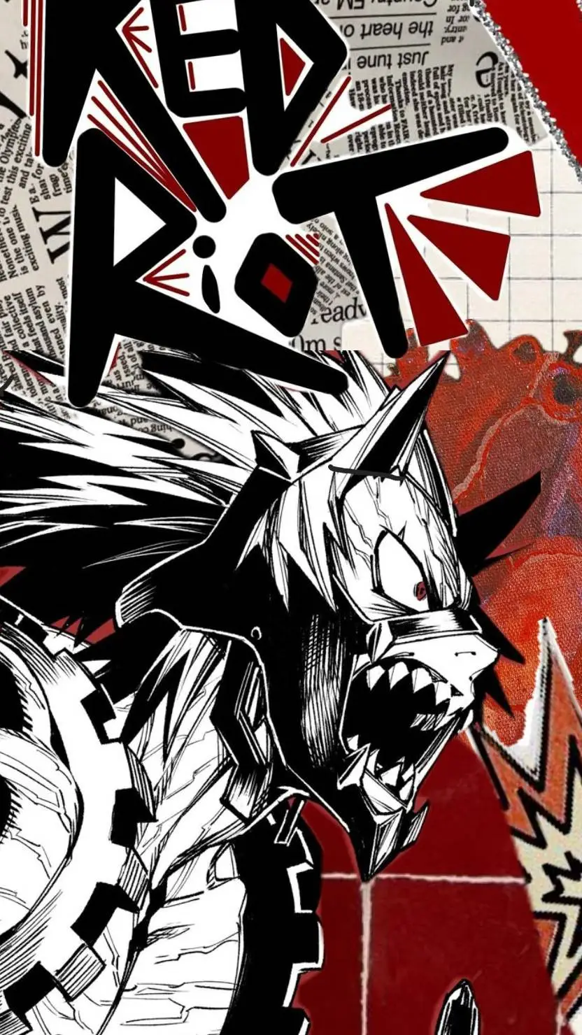 ai character: RED RIOT  background