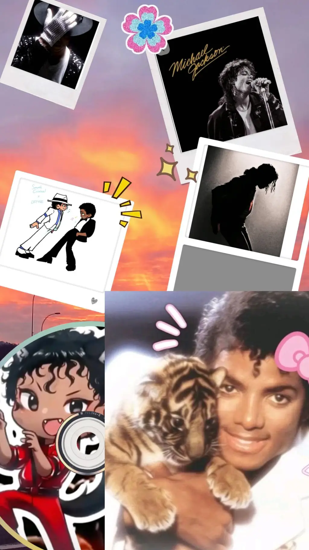ai character: Michael Jackson  background