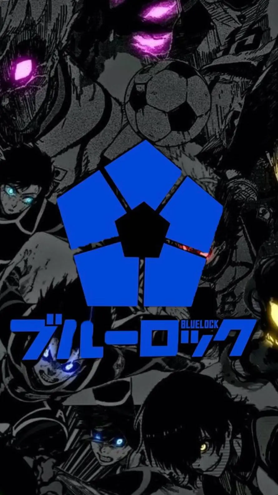 ai character: BlueLock  background