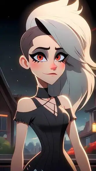 ai character: loona human  background