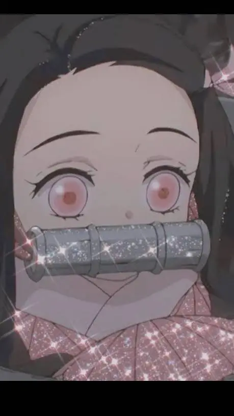 ai character: Nezuko 🩷😈🌸 background