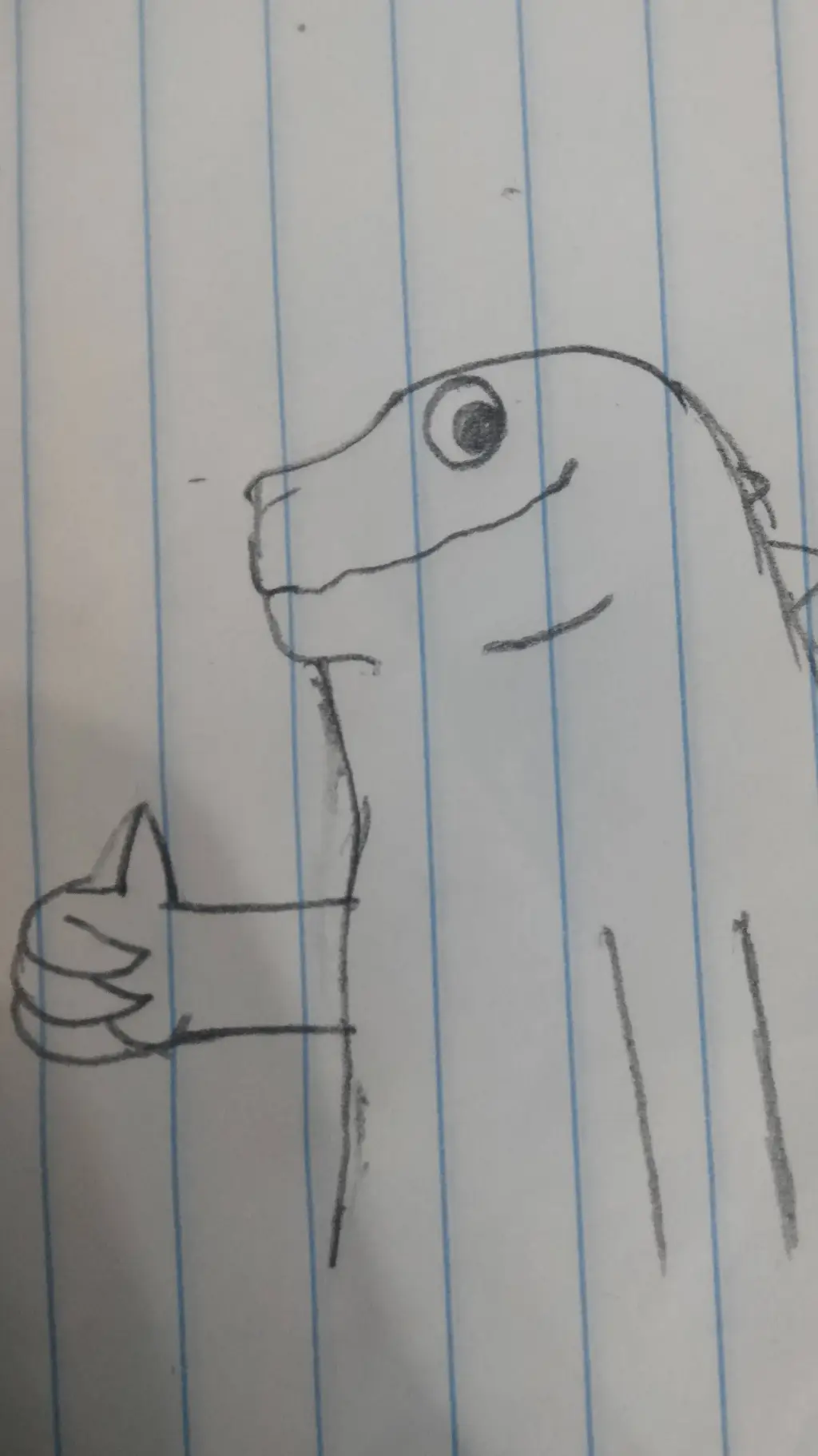 ai character: gozilla background