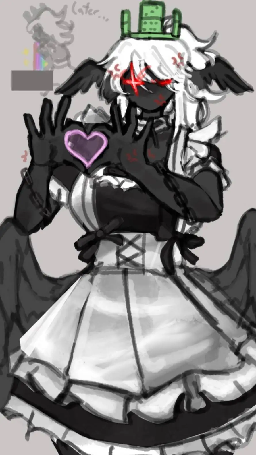 ai character: Maid 1x background